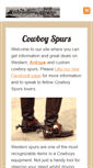Mobile Screenshot of cowboy-spurs.com