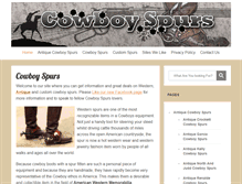 Tablet Screenshot of cowboy-spurs.com